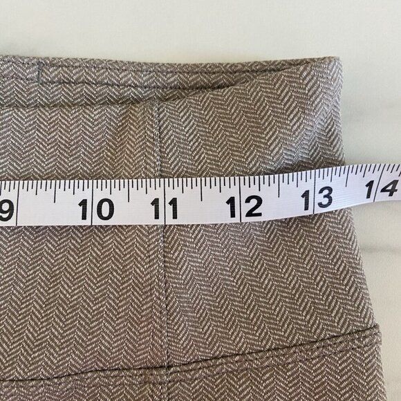 Athleta Delancy Herringbone Tight Leggings Size S Beige Pockets Athletic Preppy - Picture 8 of 10
